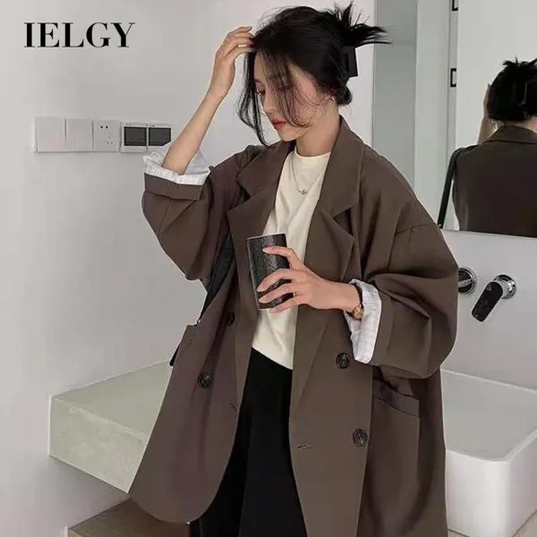 IELGY Маленький костюм Куртка Женская мода Корейский стиль Свободный стиль Колледж Стиль