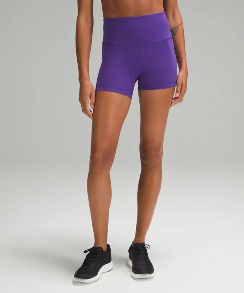 Шорты Wunder Train с высокой посадкой Lululemon, фиолетовый