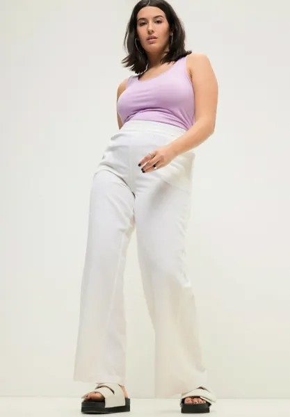 Тканевые брюки WIDE LEGS HIGHWAIST ELASTIKBUND Studio Untold, белый