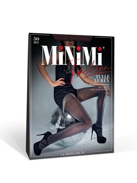 Колготки жен.Mini TULLE LUREX 50 Moka