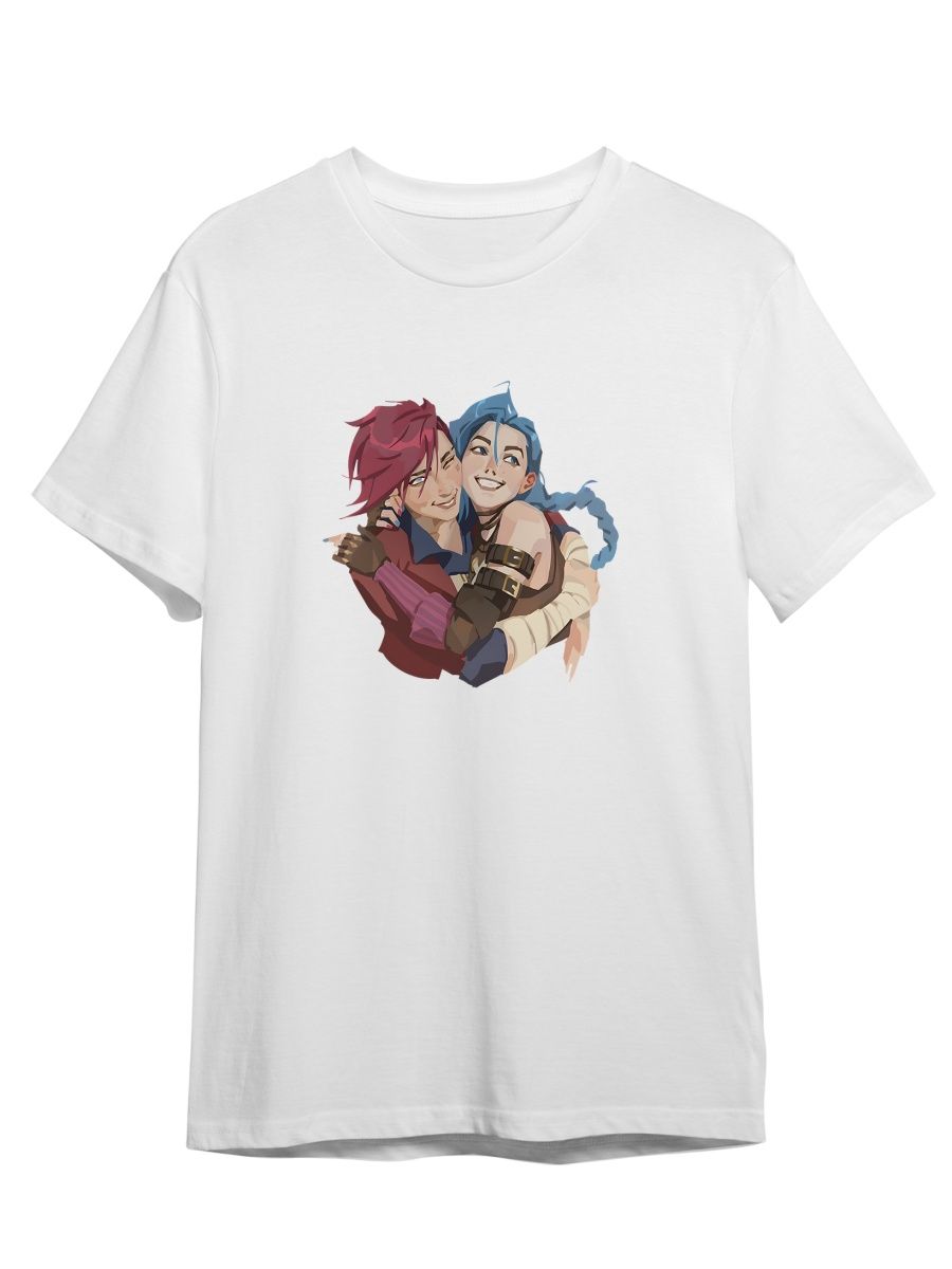 Футболка унисекс СувенирShop Джинкс/Jinx/Arcane/Лига легенд 1 белая L