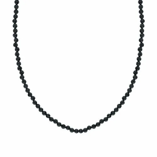Колье Яхонт, серебро, 925 проба, шпинель, длина 35 см., черный