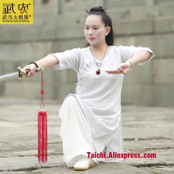 Женская одежда для боевых искусств Taiji ручной работы, льняная Униформа Tai Chi, тренировочный костюм Wushu Kung Fu, китайская куртка + штаны