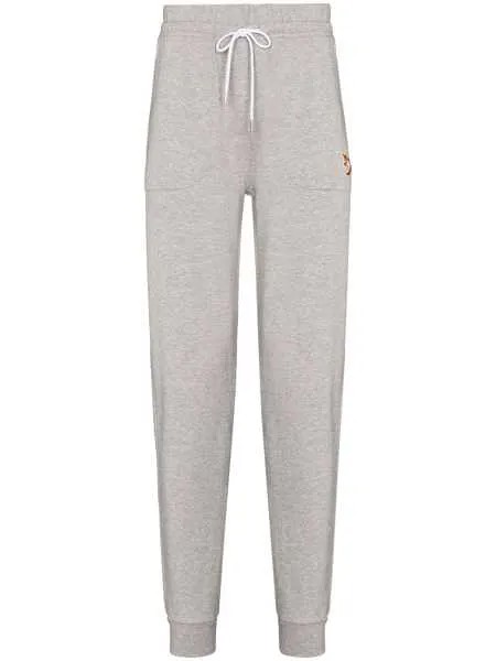 Maison Kitsuné зауженные спортивные брюки Chillax Fox