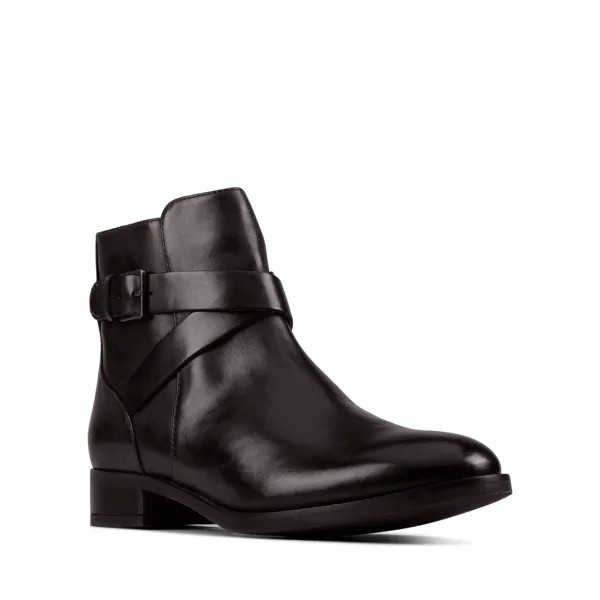 Полусапоги женские Clarks Hamble Buckle 26151008 черные 39 EU