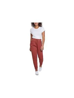 SEVEN7 Женские коричневые брюки-джоггеры в рубчик с манжетами и эластичной резинкой, размер XL