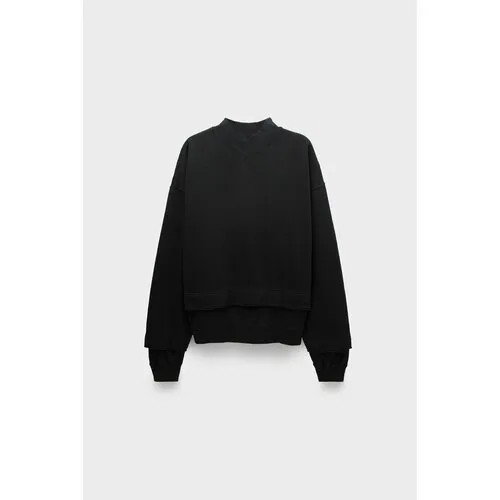 Толстовка Andrea Ya'aqov v neck sweatshirt, размер 48, , чёрный