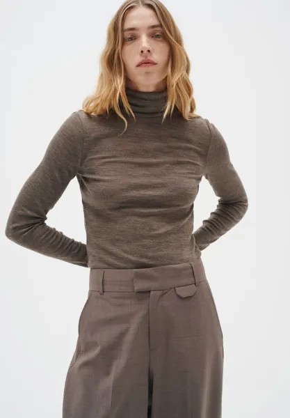 Футболка с длинным рукавом Fangiw InWear, цвет brown melange