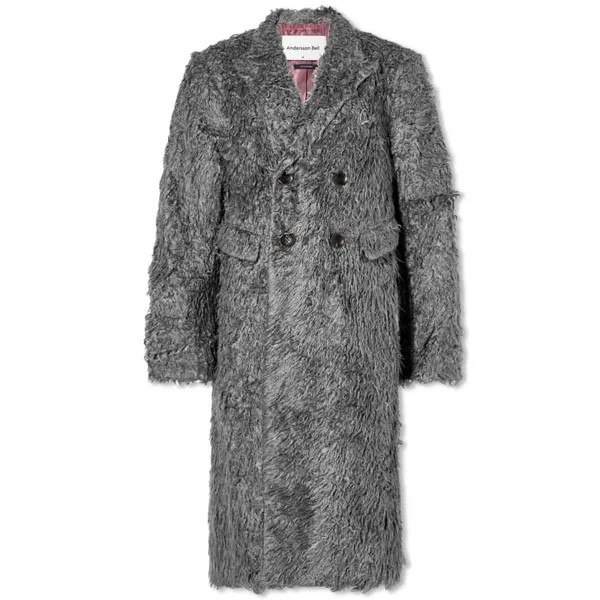 Пушистое текстурированное длинное пальто Naomi Andersson Bell