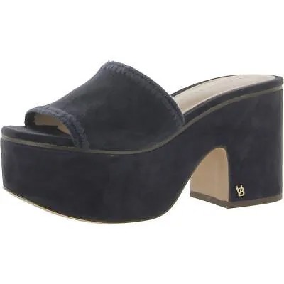 Женские замшевые туфли без шнуровки Veronica Beard Dessie, босоножки на каблуке BHFO 5563