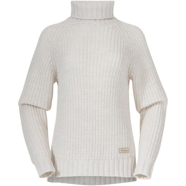 Женский пуловер Nordmarka Merino с высоким воротником Bergans, белый