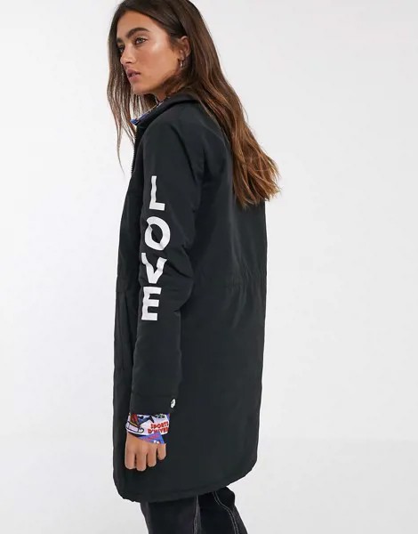 Пальто Love Moschino-Черный
