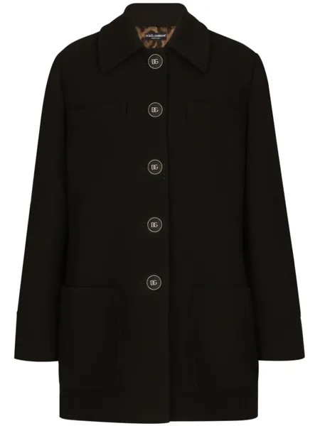 Dolce & Gabbana бушлат на пуговицах, черный