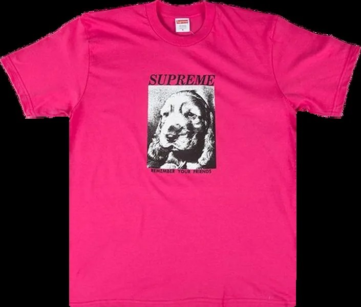 Футболка Supreme Remember T-Shirt 'Pink', розовый