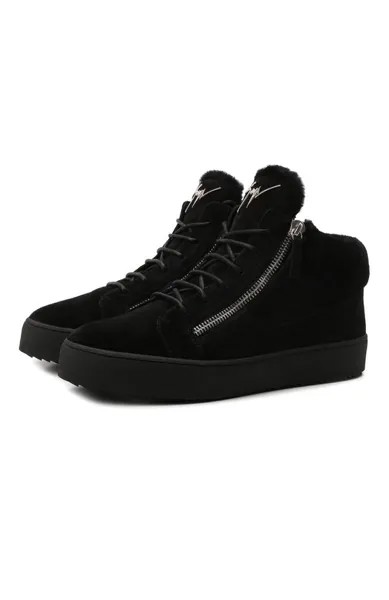 Замшевые кеды Kriss Winter Giuseppe Zanotti Design