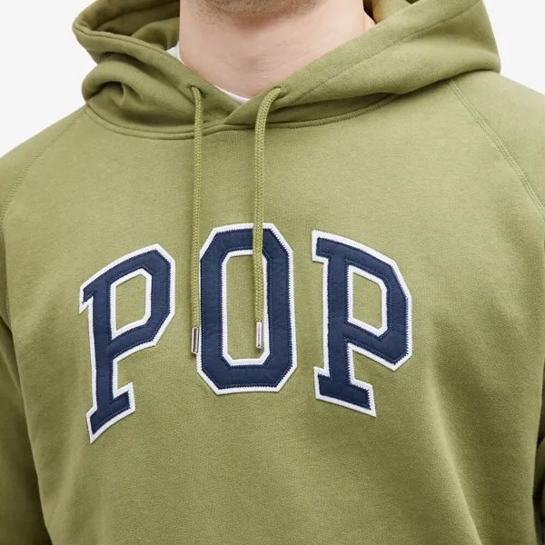 Pop Trading Company Толстовка с капюшоном Arch, зеленый