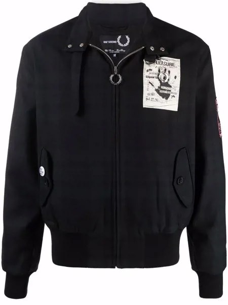 Raf Simons X Fred Perry куртка Harrington в клетку