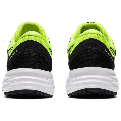Беговые кроссовки детские Asics Patriot 12 Gs 011 Black/Hazard Green (US:3)