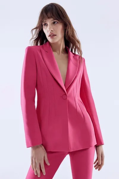Однобортный пиджак премиум-класса строгого кроя Coast, розовый