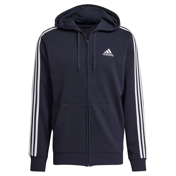 Толстовка adidas Sportswear Essentials French Terry 3 Stripes Full Zip, синий