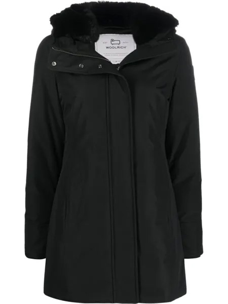 Парка с нашивкой-логотипом Woolrich, черный