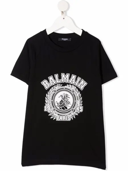 Balmain Kids футболка с логотипом