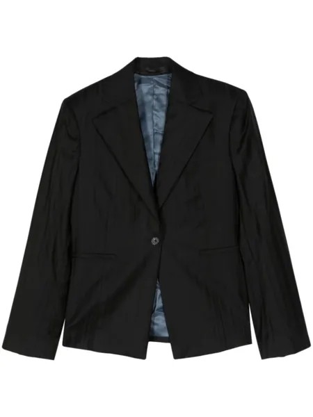 Однобортный шерстяной пиджак Paul Smith, черный