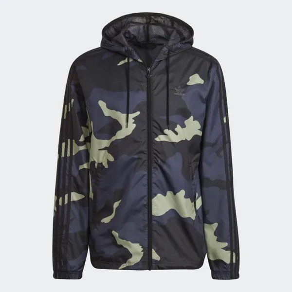 Ветровка adidas Graphics Camo, темно-синий/черный/хеленый