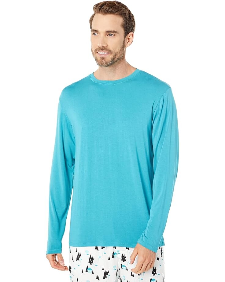 Пижамный комплект Kickee Pants Long Sleeve Pajama Set, цвет Natural Chairlift