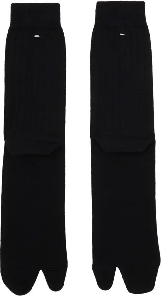 Черные носки-бутлеги Maison Margiela, цвет Black