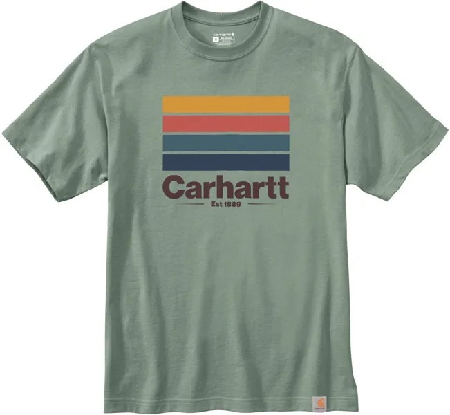 Футболка Carhartt Relaxed Fit Heavyweight Line Graphic, светло-зеленый