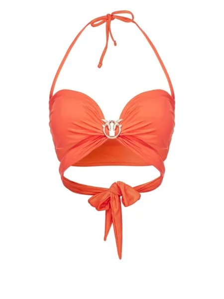 PINKO топ бикини Love Birds, оранжевый