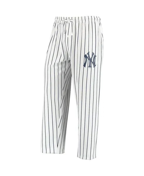 Мужские белые, темно-синие брюки New York Yankees Vigor Lounge Concepts Sport