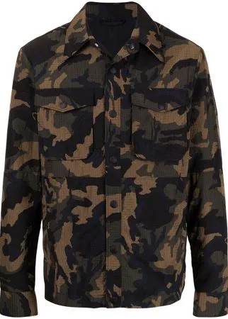 Dondup куртка-рубашка с камуфляжным принтом