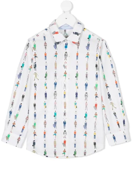 Paul Smith Junior рубашка с принтом