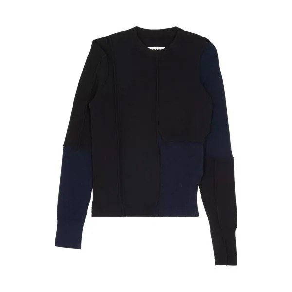 Пулловер pullover mit deconstructed-look 002f grey beige 002f grey beig Mm6 Maison Margiela, мультиколор