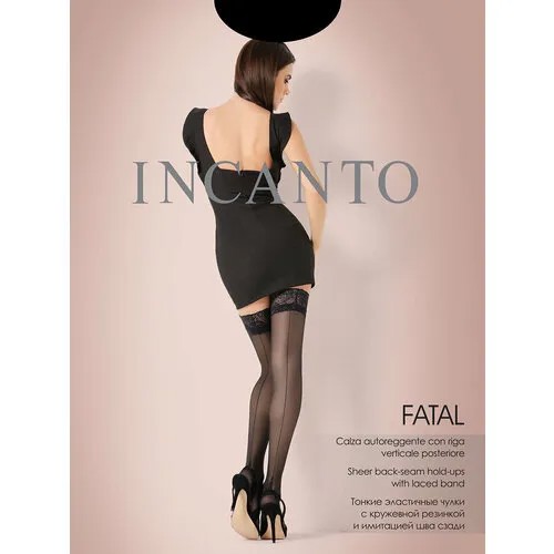 Чулки Incanto Fatal, 20 den, размер 1, черный