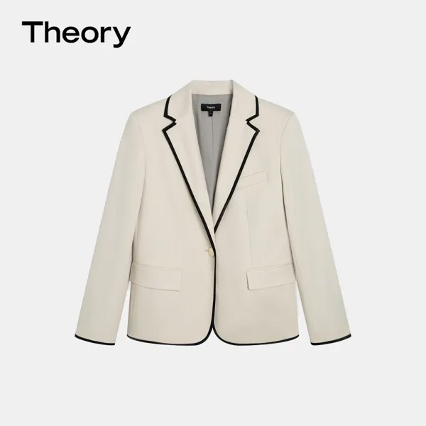 Костюм женский Theory приталенного кроя, песочный