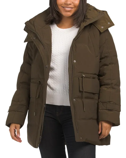 Пуховик с завязками Wait Lucky Brand, цвет Army
