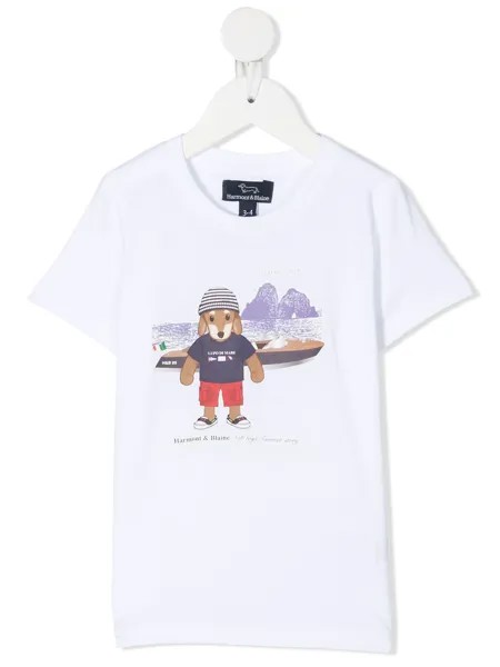 Harmont & Blaine Junior футболка с графичным принтом и круглым вырезом
