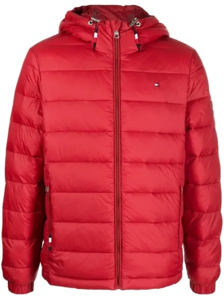 Tommy Hilfiger пуховик на молнии, красный