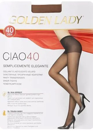 Колготки Golden Lady Ciao, 40 den, размер 4, коричневый, оранжевый