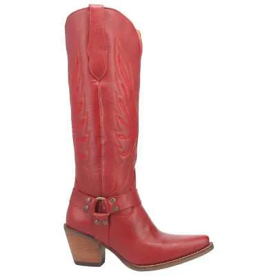 Женские красные повседневные ботинки Dingo Heavens To Betsy Snip Toe Cowboy 01-DI926-RD