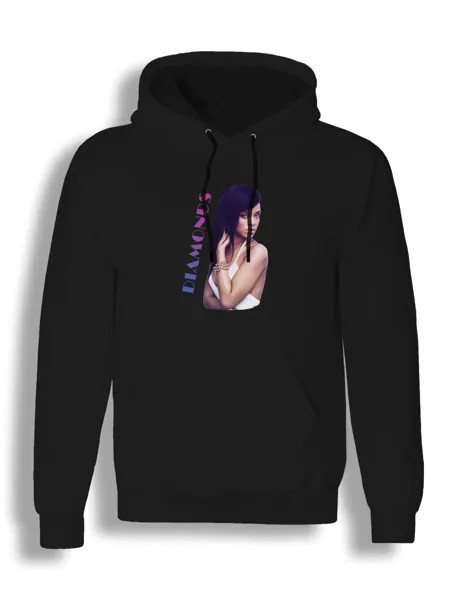 Худи унисекс СувенирShop Рианна/Rihanna 6 черное 2XL