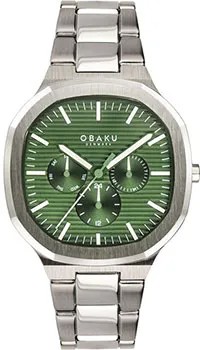 Fashion наручные  мужские часы Obaku V275GMCESC. Коллекция Oktant