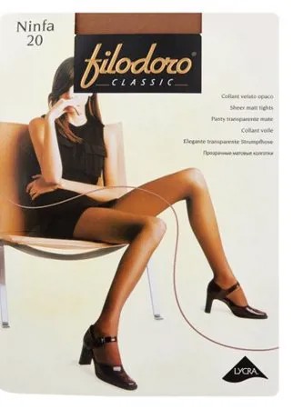 Колготки Filodoro Classic Ninfa 20 den, размер 5-XL, cognac (коричневый)