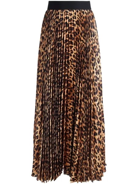 Alice + olivia плиссированная юбка макси Katz, нейтральный цвет