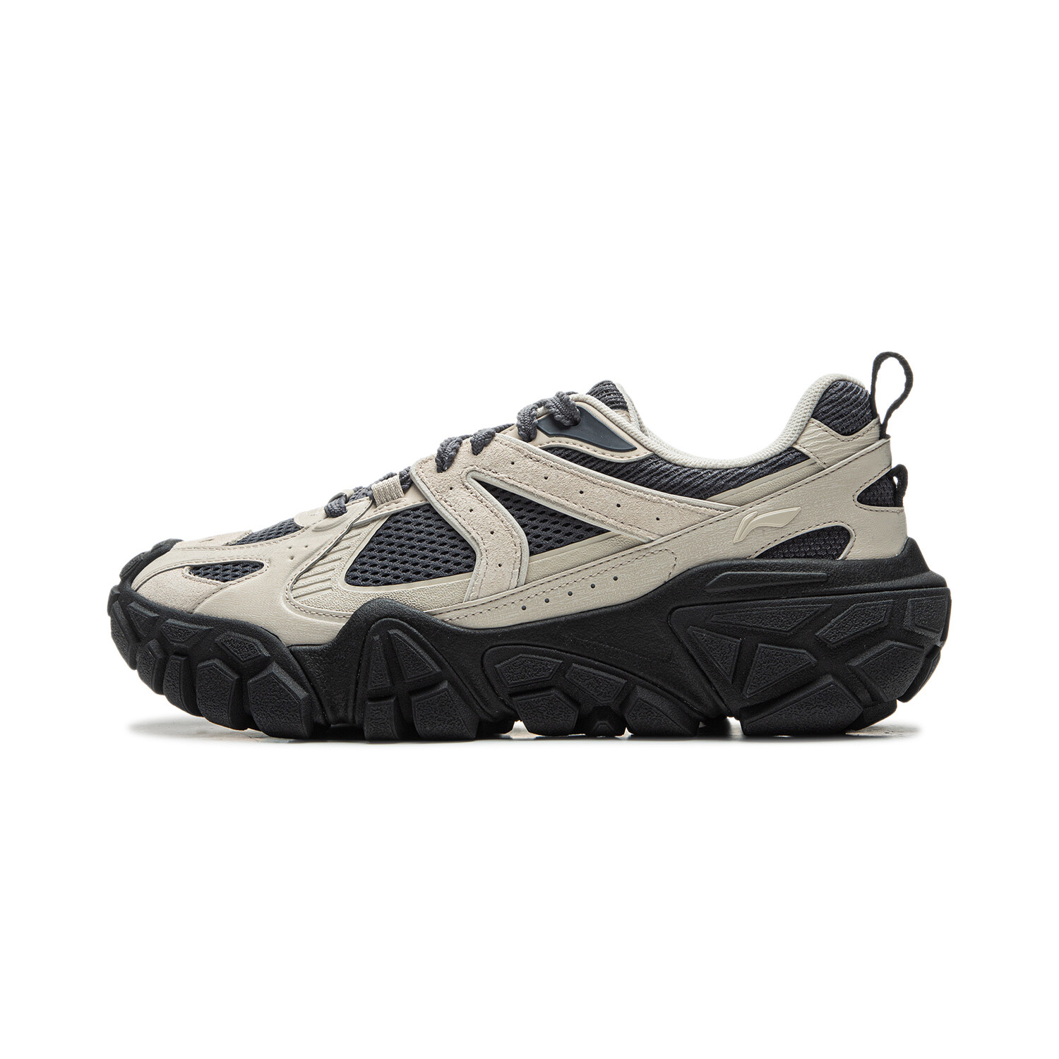 Кроссовки LINING Dunes Lifestyle Shoes Men Low-top Khaki/Black, хаки/черный