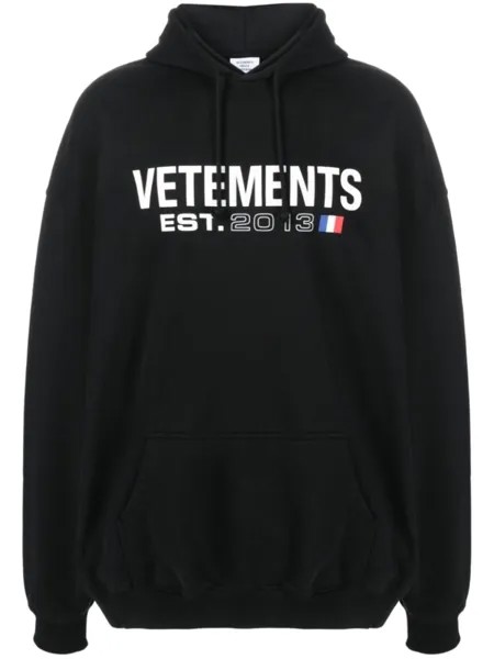 VETEMENTS худи с логотипом, черный