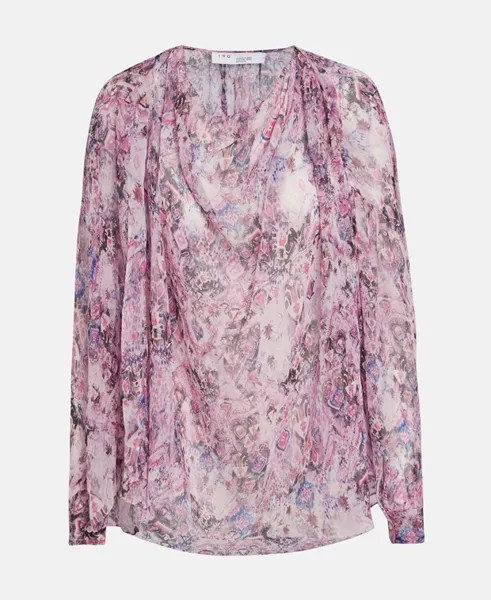 Шелковая блузка-рубашка IRO, розовый